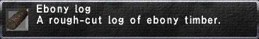 Ebony Log