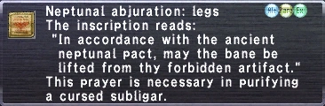 Neptunal Abjuration: Legs