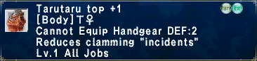 Tarutaru Top +1