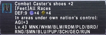 Combat Caster's Shoes +2