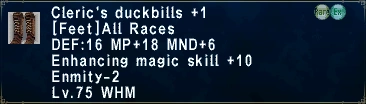 Cleric's Duckbills +1