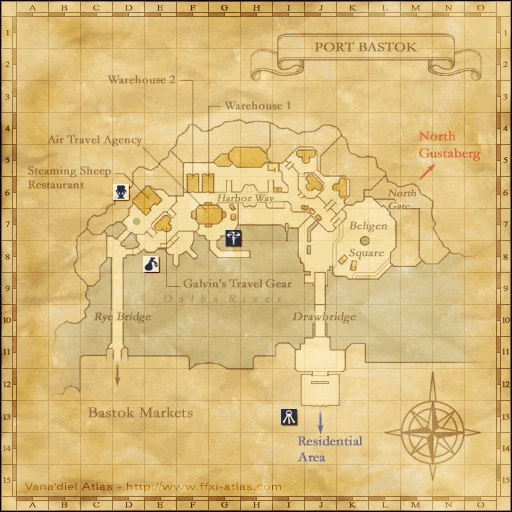Port Bastok Locations