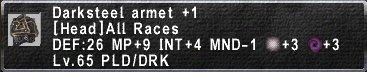 Darksteel Armet +1