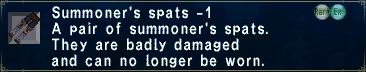 Summoner's Spats -1