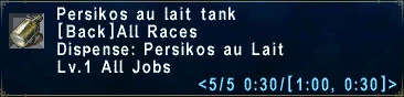 Persikos au lait tank