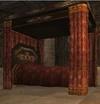 A Royal Bed inside a Mog House.
