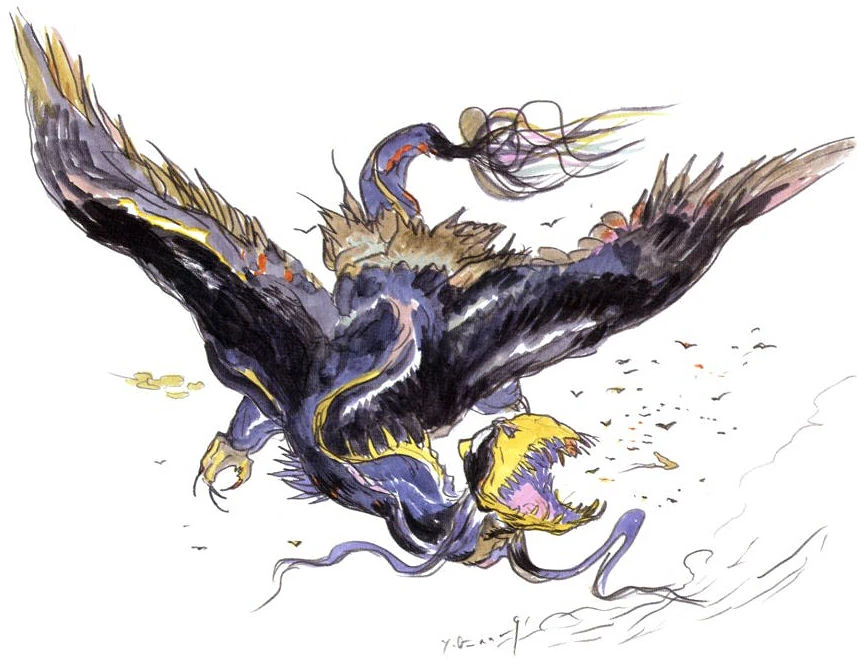 Artwork of a Final Fantasy IV Zu