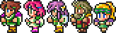 The main cast as Bards.