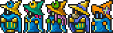 The main cast as Black Mages.