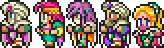 The main cast as Mystic Knights.
