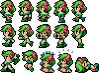 Rydia in battle