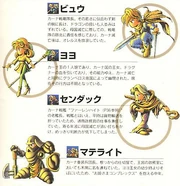 The main casts of Bahamut Lagoon