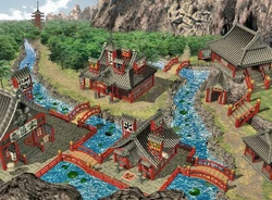 Wutai as seen in Final Fantasy VII