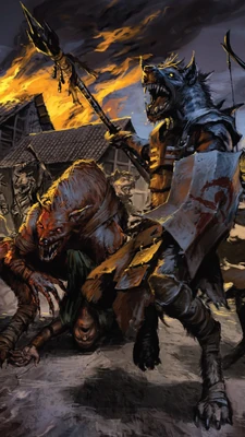 A group of gnoll raiders
