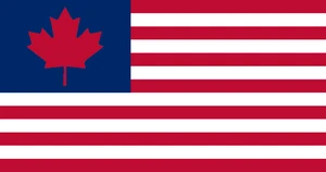 National Flag of Canadamerica (2012-2092), entitled Maple Leaf and Stripes
