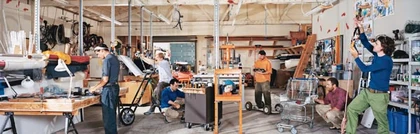 Self contained workshop for custom manufacturing