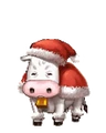 Cow Santa