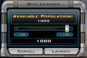 Launching a transport from orbit.