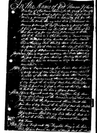 Last Will & Testament of Christiern Brinberg /Brinbery, 1752 (First page of 3; click to enlarge)