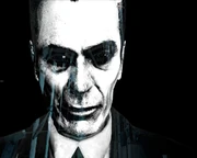 The G-Man in Half-Life 2, as he addresses Freeman at the beginning of the game