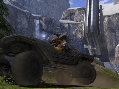 Marlin driving his Warthog