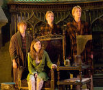 Fred, George, Ron, and Ginny Weasley