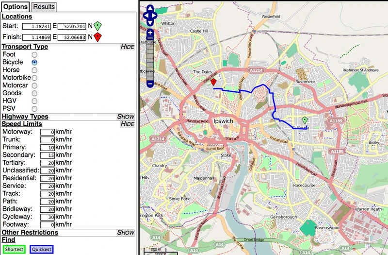 UK Route Planner UK Route Planner