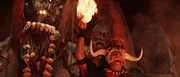 Burning heart during the human sacrifice