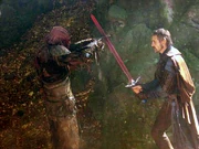 Brom fighting a Ra'zac