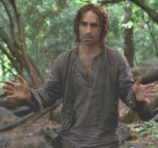 Richard meets Ben for the first time in the jungle. ("The Man Behind the Curtain")