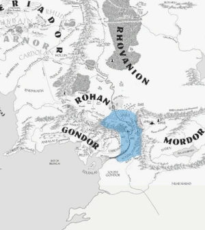 Gondor's changing boundaries during the Third Age