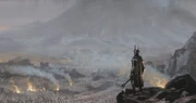 Sauron looking over Mordor