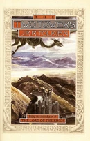 Nostalgic cover for The Two Towers by J.R.R. Tolkien.