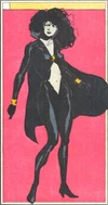 Shadow Lass, manipulating darkness.