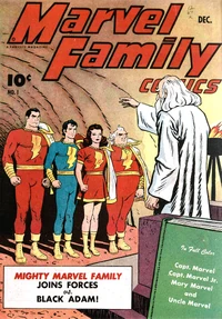 Uncle Marvel on the cover of Marvel Family #1