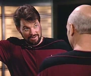 Picard vítá komandéra Rikera