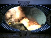 Eine Aufzeichnung der Zerstörung der Stützpunkte der cardassianischen Rebellion