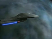 Die Voyager im Orbit des Hanon-Planeten.