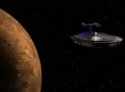 Die Hathaway im Orbit um Braslota II.