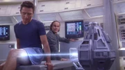 Reed und Phlox wundern sich über die nützliche Maschine.