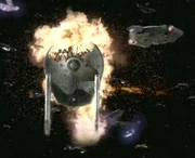 Die USS Sitak wird zerstört