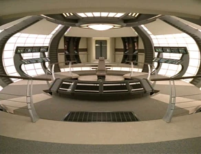 The particle synthesised bridge of the "Dauntless"