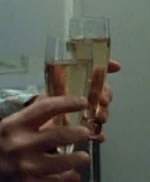 Two glasses of Talaxian champagne.