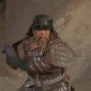 A Samurai warrior on the Amusement Park planet