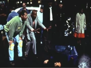 Avery Brooks sets up a shot on the set of "Far Beyond the Stars"