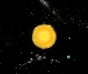 A portion of the Arcadian system, featuring the planet Motherlode.