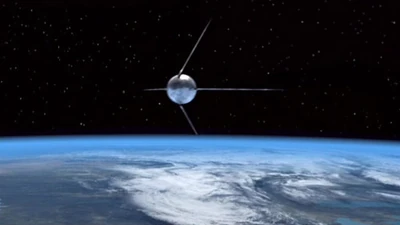 スプートニク1号は、1957年10月4日にソビエト連邦により打ち上げられた人類初の人工衛星である。（ENT:スプートニクの飛んだ夜に）