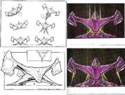 A more curvy early design sketch by John Eaves