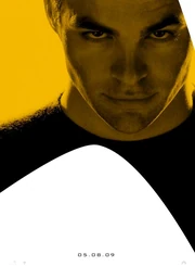 ...as Jim Kirk in promotional art for 2009's Star Trek