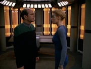 Seven and The Doctor in sickbay